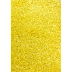 Modern sárga bolyhos szőnyeg - 1
